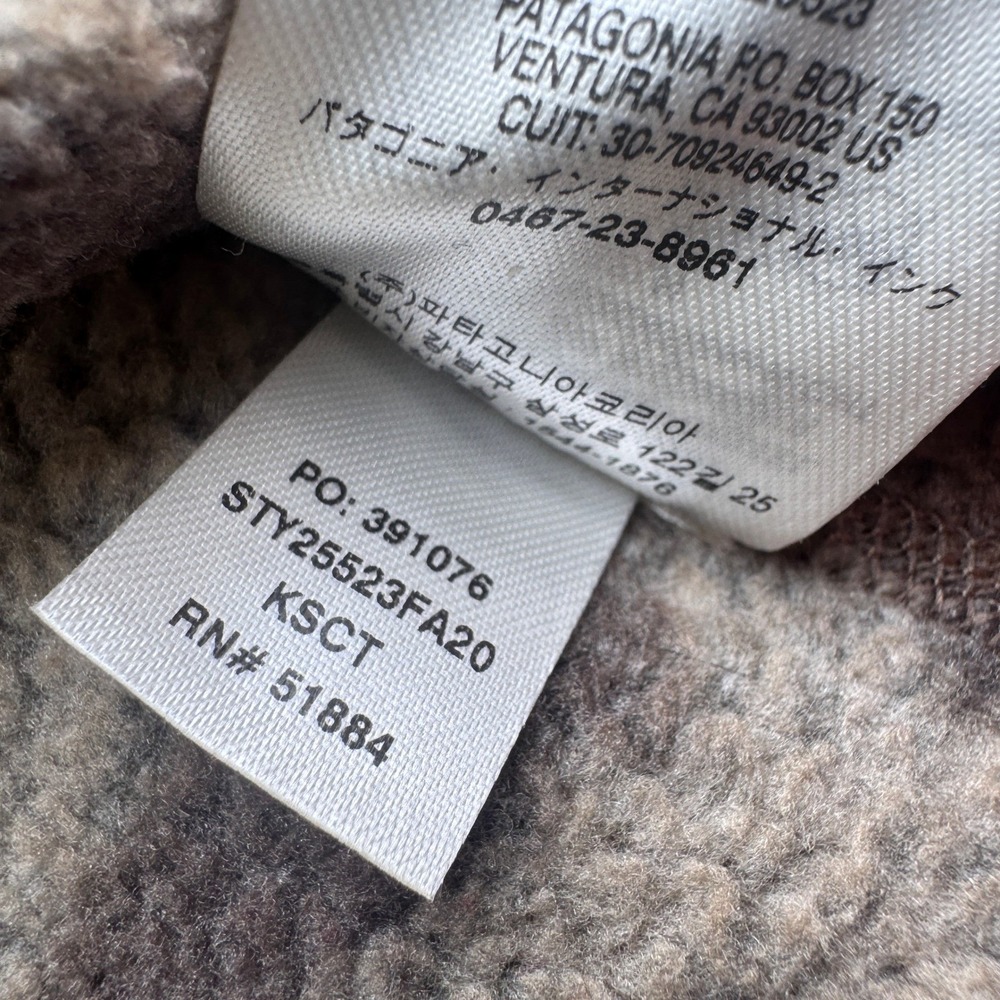 Patagonia Better Sweater 1/4 Zip Fleece Pullover Camo Brown Mens Medium - Picture 3 of 9